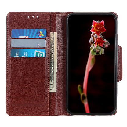 Phone Wallet Case for Nokia C12 4G / C12 Plus / C12 Pro , PU Leather Cowhide Texture Stand Cover