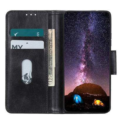 For Nokia C12 4G / C12 Plus / C12 Pro Cell Phone Wallet Case Crazy Horse Texture Leather Cover with Stand