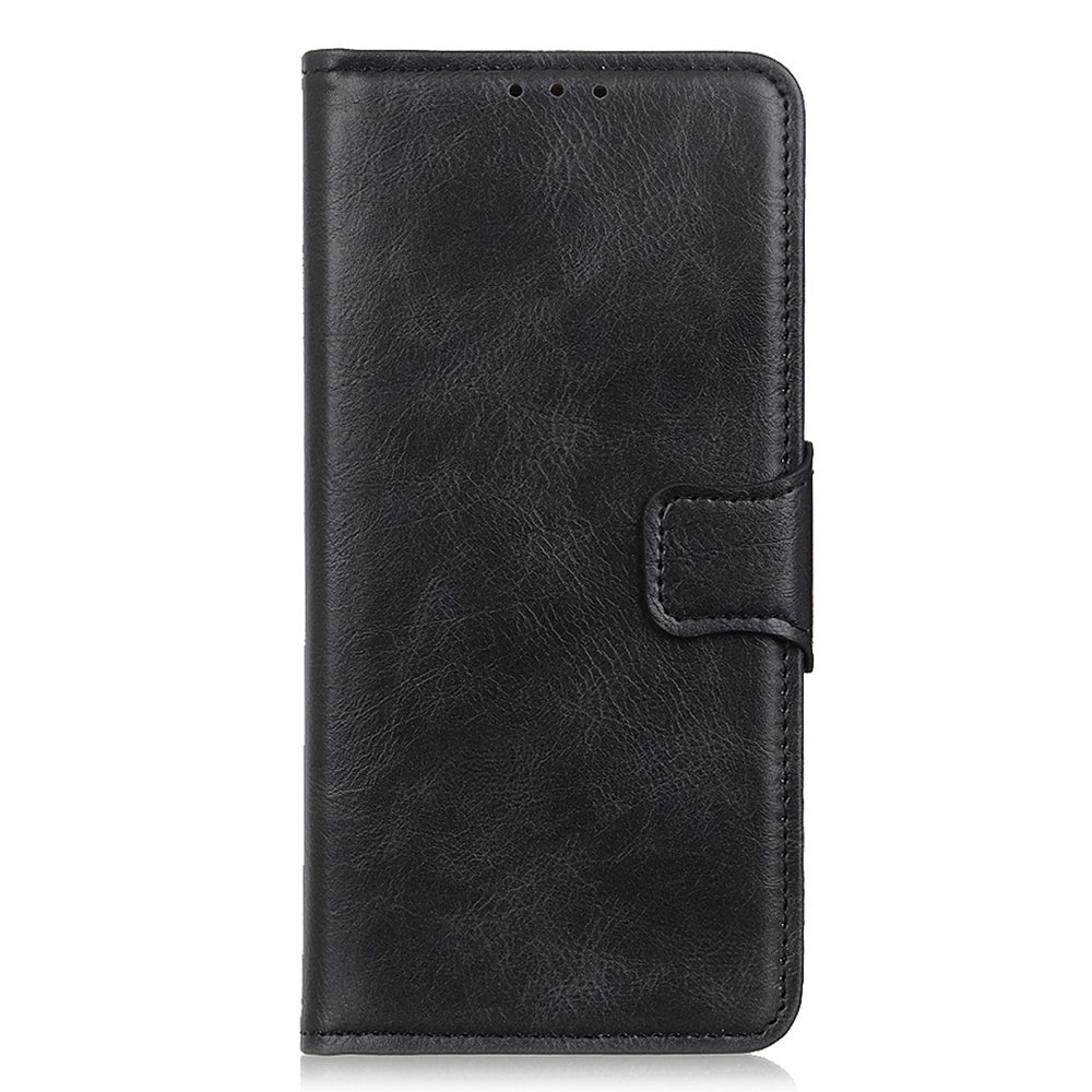 For Nokia C12 4G / C12 Plus / C12 Pro Cell Phone Wallet Case Crazy Horse Texture Leather Cover with Stand