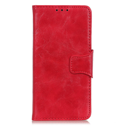 Stand Wallet Phone Case for Nokia C12 4G / C12 Plus / C12 Pro , Split Leather+TPU Crazy Horse Texture Cover