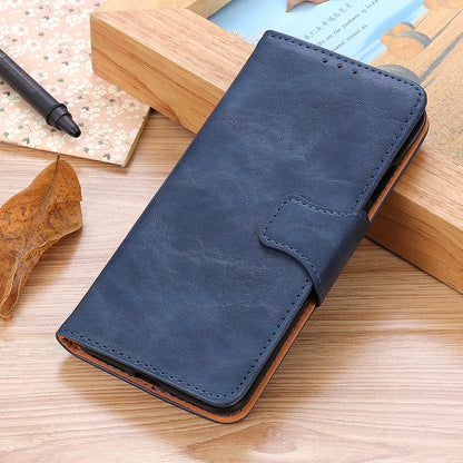 Stand Wallet Phone Case for Nokia C12 4G / C12 Plus / C12 Pro , Split Leather+TPU Crazy Horse Texture Cover