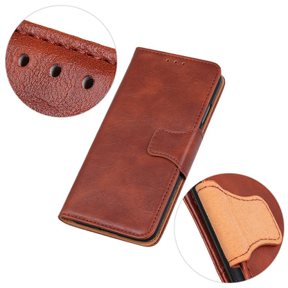 Stand Wallet Phone Case for Nokia C12 4G / C12 Plus / C12 Pro , Split Leather+TPU Crazy Horse Texture Cover