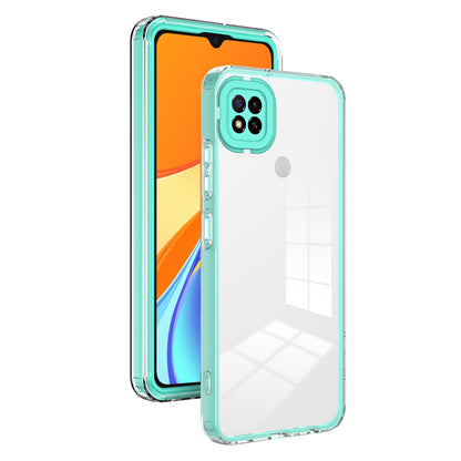 For Xiaomi Redmi 9C / 9C NFC / 10A 3-in-1 Transparent Back Cover TPU + PC Shockproof Phone Case
