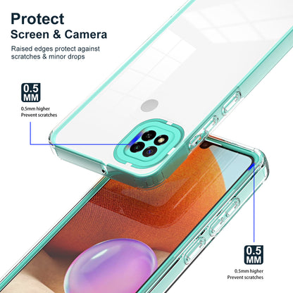 For Xiaomi Redmi 9C / 9C NFC / 10A 3-in-1 Transparent Back Cover TPU + PC Shockproof Phone Case