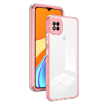 For Xiaomi Redmi 9C / 9C NFC / 10A 3-in-1 Transparent Back Cover TPU + PC Shockproof Phone Case