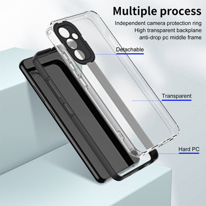 For Samsung Galaxy M14 5G Clear Back Cover TPU + PC Camera Protection Anti-drop Phone Case