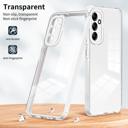 For Samsung Galaxy M14 5G Clear Back Cover TPU + PC Camera Protection Anti-drop Phone Case