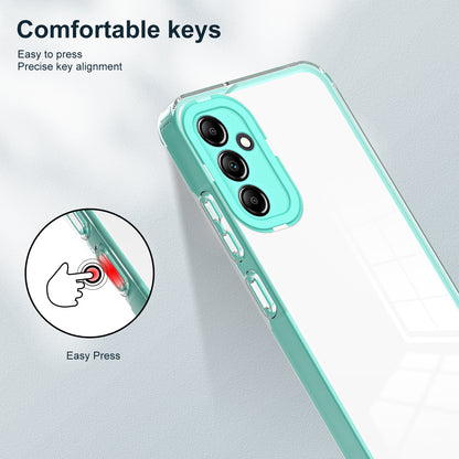 For Samsung Galaxy M14 5G Clear Back Cover TPU + PC Camera Protection Anti-drop Phone Case