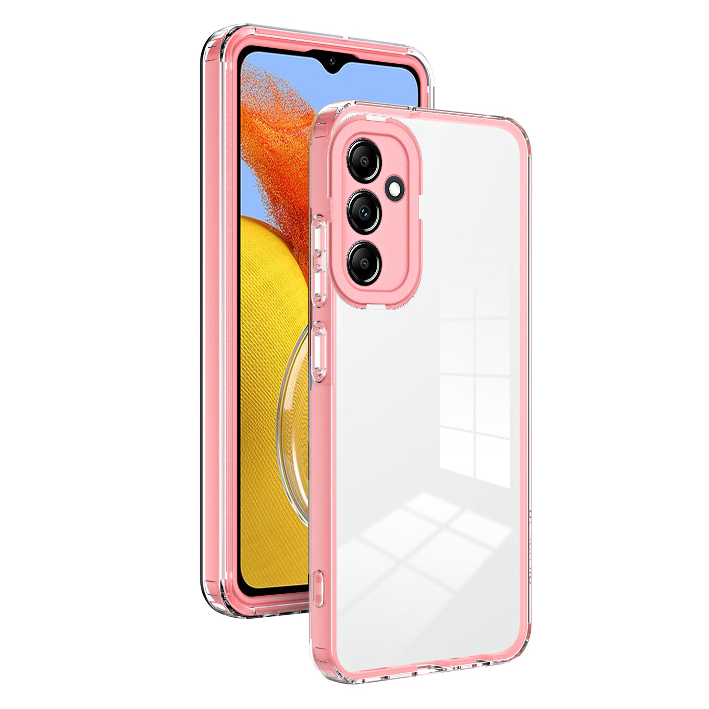 For Samsung Galaxy M14 5G Clear Back Cover TPU + PC Camera Protection Anti-drop Phone Case