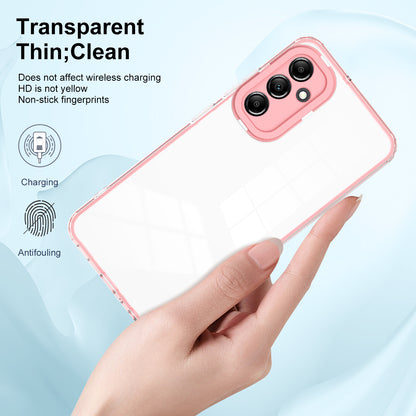 For Samsung Galaxy M14 5G Clear Back Cover TPU + PC Camera Protection Anti-drop Phone Case