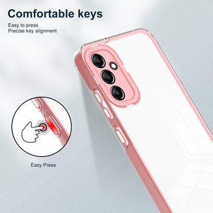 For Samsung Galaxy M14 5G Clear Back Cover TPU + PC Camera Protection Anti-drop Phone Case