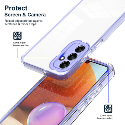 For Samsung Galaxy M14 5G Clear Back Cover TPU + PC Camera Protection Anti-drop Phone Case
