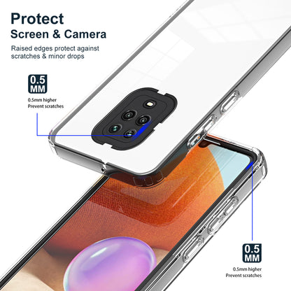 For Xiaomi Redmi Note 9S 4G / Note 9 Pro 4G Case 3-in-1 TPU PC Phone Cover with PC Camera Frame