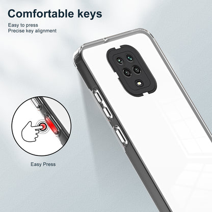 For Xiaomi Redmi Note 9S 4G / Note 9 Pro 4G Case 3-in-1 TPU PC Phone Cover with PC Camera Frame