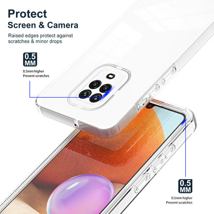 For Xiaomi Redmi Note 9S 4G / Note 9 Pro 4G Case 3-in-1 TPU PC Phone Cover with PC Camera Frame