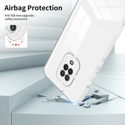 For Xiaomi Redmi Note 9S 4G / Note 9 Pro 4G Case 3-in-1 TPU PC Phone Cover with PC Camera Frame