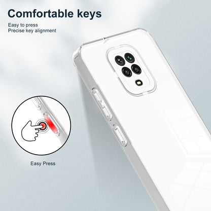 For Xiaomi Redmi Note 9S 4G / Note 9 Pro 4G Case 3-in-1 TPU PC Phone Cover with PC Camera Frame