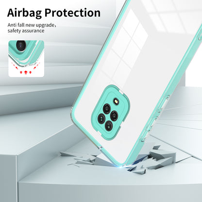 For Xiaomi Redmi Note 9S 4G / Note 9 Pro 4G Case 3-in-1 TPU PC Phone Cover with PC Camera Frame