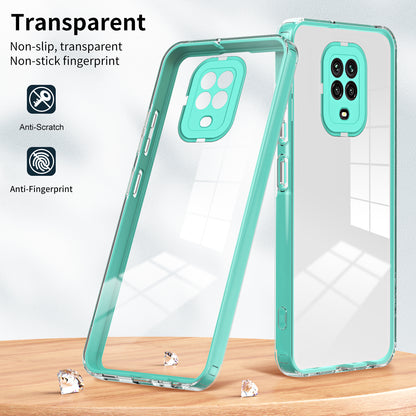 For Xiaomi Redmi Note 9S 4G / Note 9 Pro 4G Case 3-in-1 TPU PC Phone Cover with PC Camera Frame