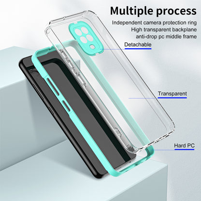 For Xiaomi Redmi Note 9S 4G / Note 9 Pro 4G Case 3-in-1 TPU PC Phone Cover with PC Camera Frame