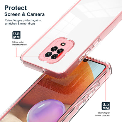 For Xiaomi Redmi Note 9S 4G / Note 9 Pro 4G Case 3-in-1 TPU PC Phone Cover with PC Camera Frame