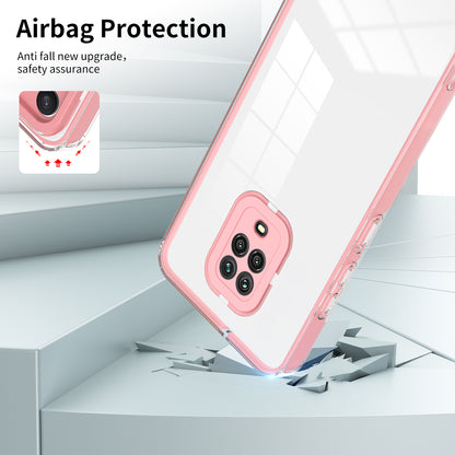 For Xiaomi Redmi Note 9S 4G / Note 9 Pro 4G Case 3-in-1 TPU PC Phone Cover with PC Camera Frame