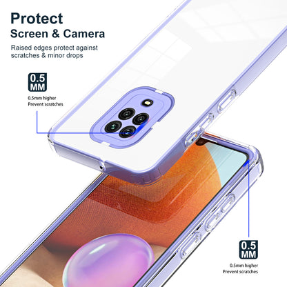 For Xiaomi Redmi Note 9S 4G / Note 9 Pro 4G Case 3-in-1 TPU PC Phone Cover with PC Camera Frame