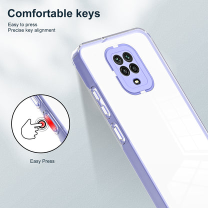 For Xiaomi Redmi Note 9S 4G / Note 9 Pro 4G Case 3-in-1 TPU PC Phone Cover with PC Camera Frame