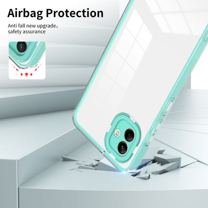 For Samsung Galaxy A04e 4G / F04 4G / M04 4G Shockproof Case 3-in-1 TPU PC Phone Cover with PC Camera Frame