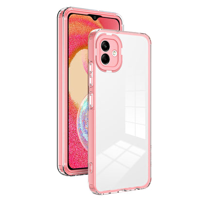 For Samsung Galaxy A04e 4G / F04 4G / M04 4G Shockproof Case 3-in-1 TPU PC Phone Cover with PC Camera Frame