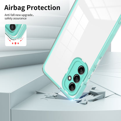 3-in-1 TPU PC Case for Samsung Galaxy A24 4G Anti-Drop Phone Cover with PC Camera Frame