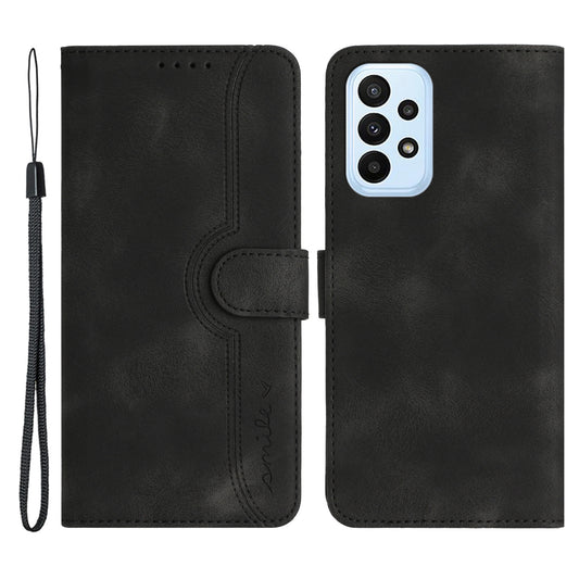 YX003 For Samsung Galaxy A33 5G Anti-Scratch Wallet PU Leather Imprinted Pattern Cover Phone Stand Case