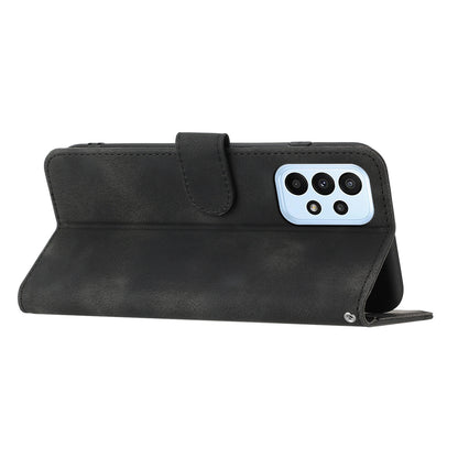 YX003 For Samsung Galaxy A33 5G Anti-Scratch Wallet PU Leather Imprinted Pattern Cover Phone Stand Case