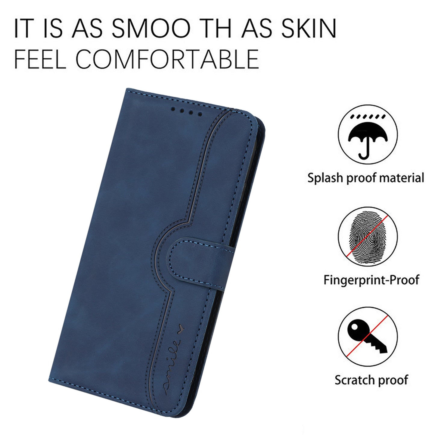YX003 For Samsung Galaxy A33 5G Anti-Scratch Wallet PU Leather Imprinted Pattern Cover Phone Stand Case