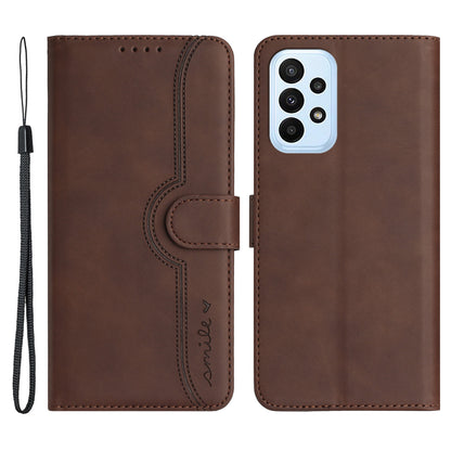 YX003 For Samsung Galaxy A33 5G Anti-Scratch Wallet PU Leather Imprinted Pattern Cover Phone Stand Case