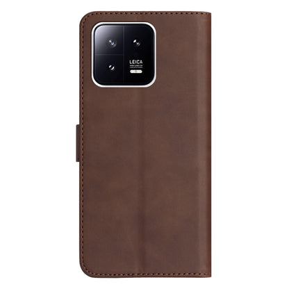 YX003 Phone Shell for Xiaomi 13 5G PU Leather Wallet Phone Stand Case Imprinted Pattern Magnetic Cover