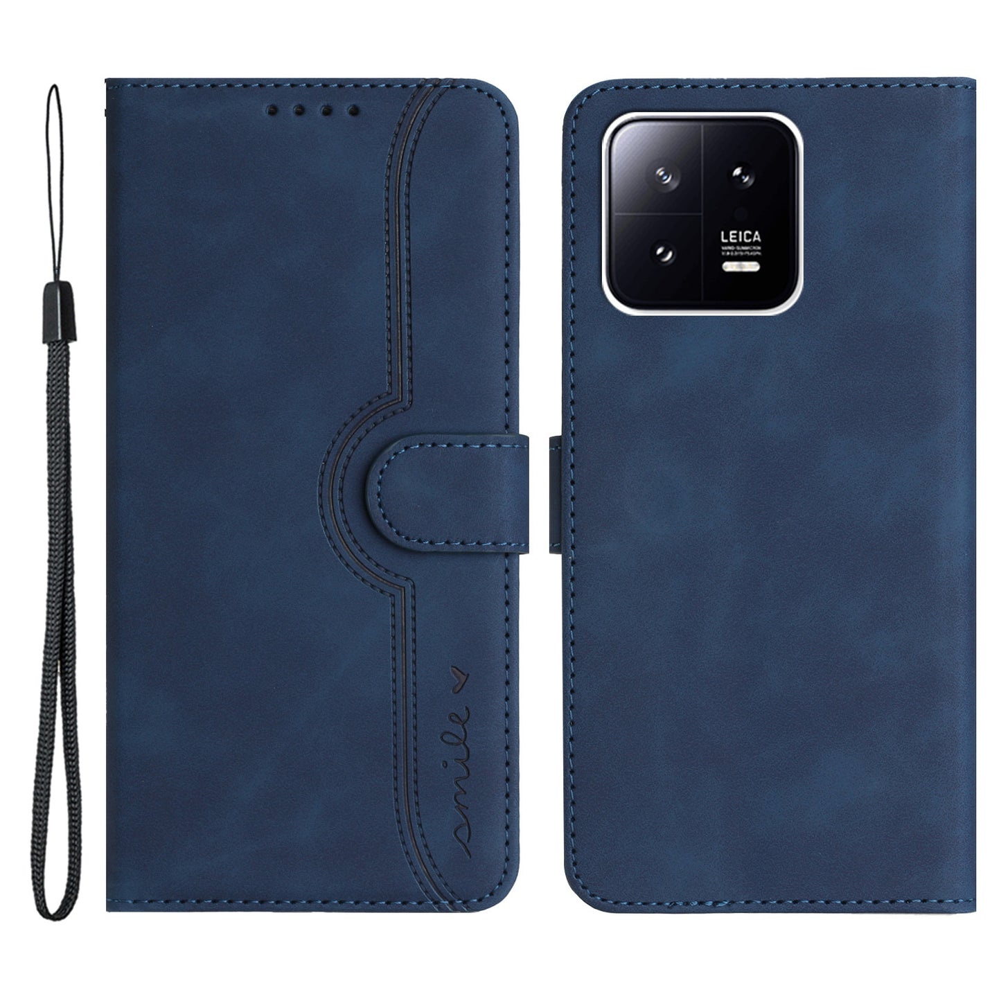 YX003 Phone Shell for Xiaomi 13 5G PU Leather Wallet Phone Stand Case Imprinted Pattern Magnetic Cover