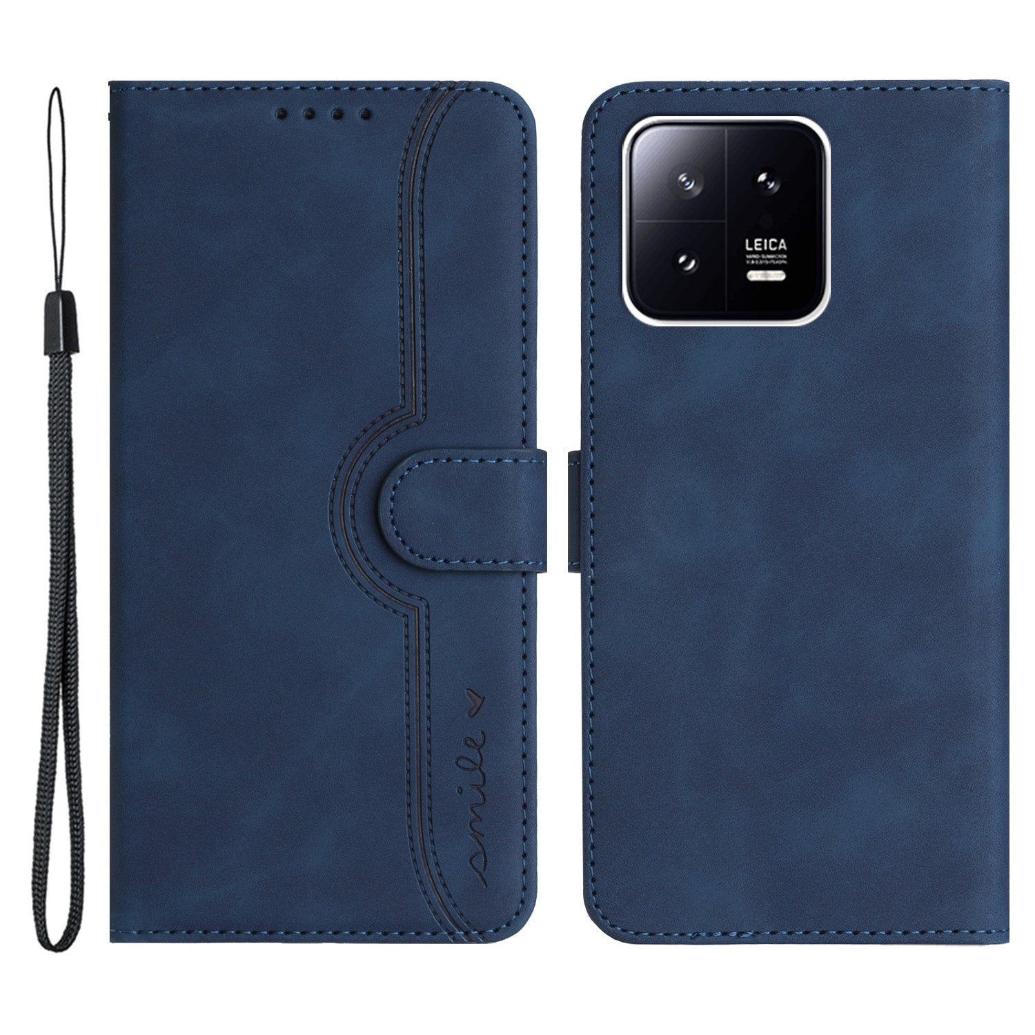 YX003 Phone Shell for Xiaomi 13 5G PU Leather Wallet Phone Stand Case Imprinted Pattern Magnetic Cover