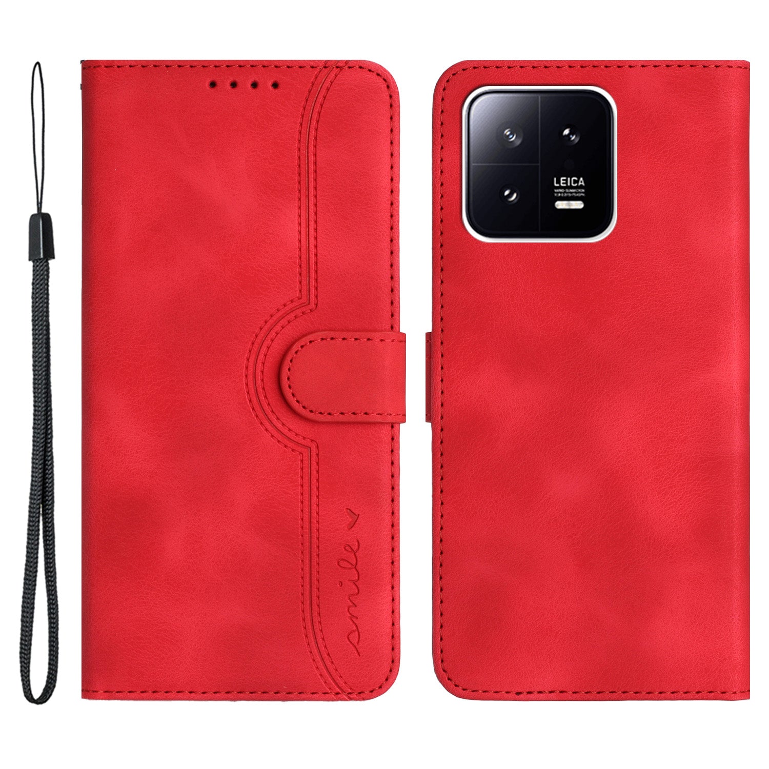 YX003 Phone Shell for Xiaomi 13 5G PU Leather Wallet Phone Stand Case Imprinted Pattern Magnetic Cover