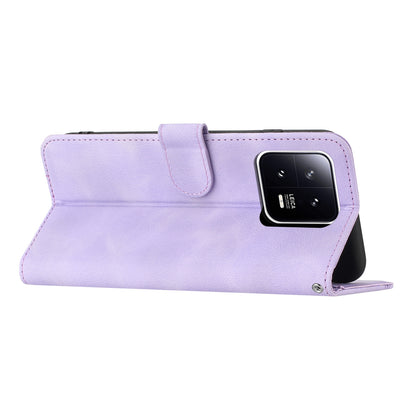 YX003 Phone Shell for Xiaomi 13 5G PU Leather Wallet Phone Stand Case Imprinted Pattern Magnetic Cover