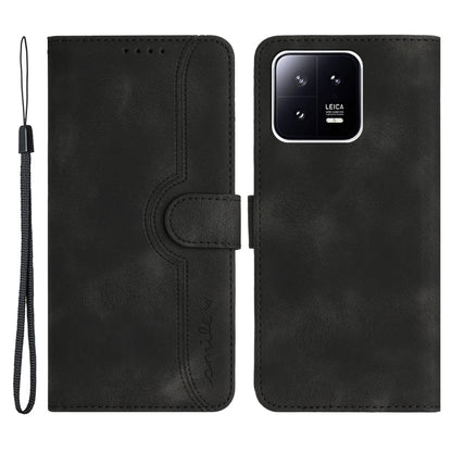 YX003 For Xiaomi 13 Pro 5G Anti-Dust PU Leather Case Imprinted Pattern Phone Stand Cover Wallet