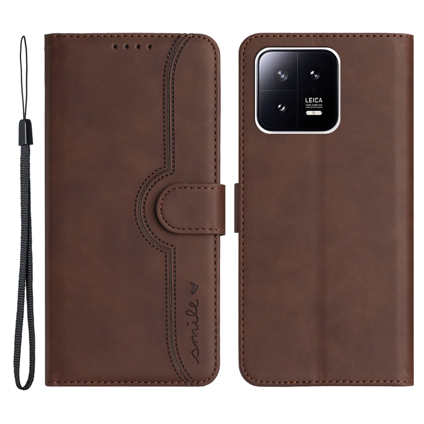 YX003 For Xiaomi 13 Pro 5G Anti-Dust PU Leather Case Imprinted Pattern Phone Stand Cover Wallet