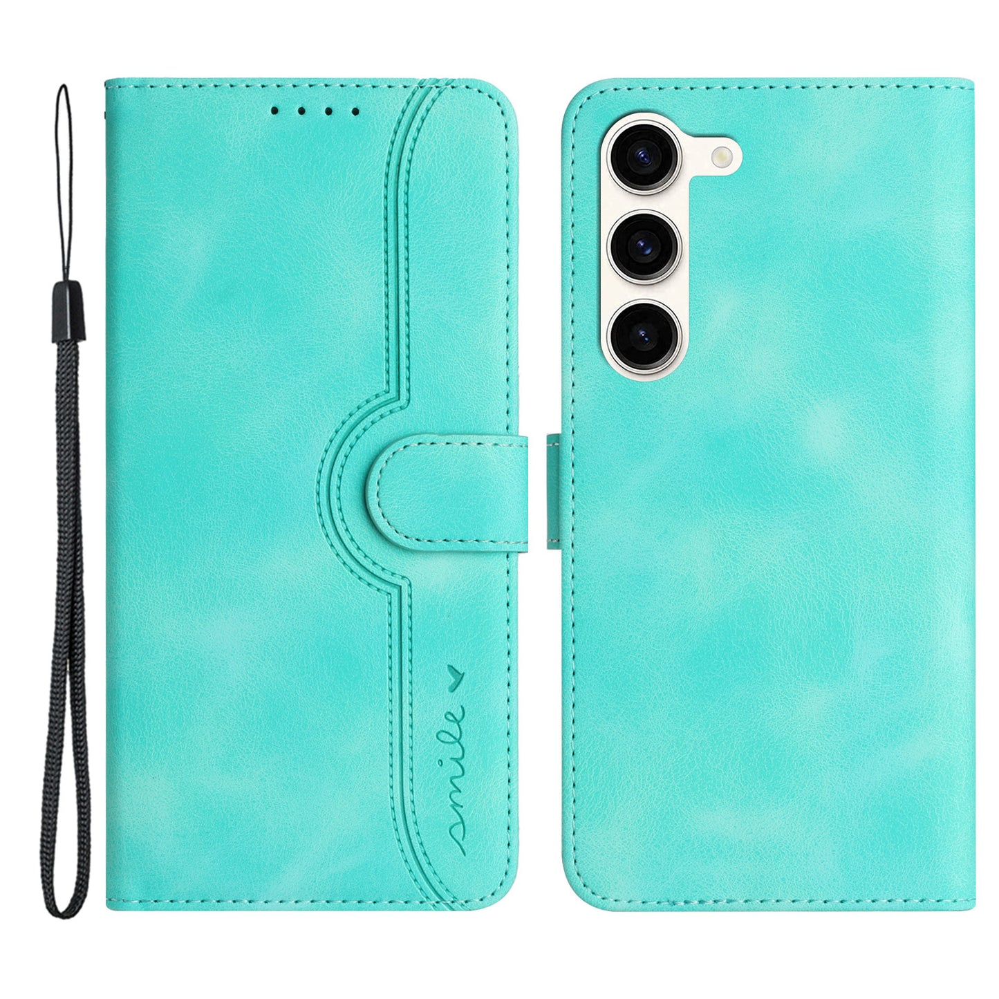YX003 For Samsung Galaxy S23+ Wallet PU Leather Phone Stand Case Imprinted Pattern Cover
