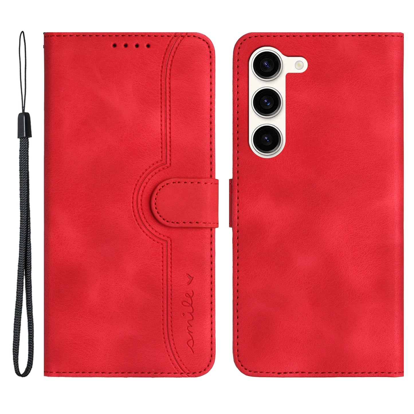 YX003 For Samsung Galaxy S23+ Wallet PU Leather Phone Stand Case Imprinted Pattern Cover