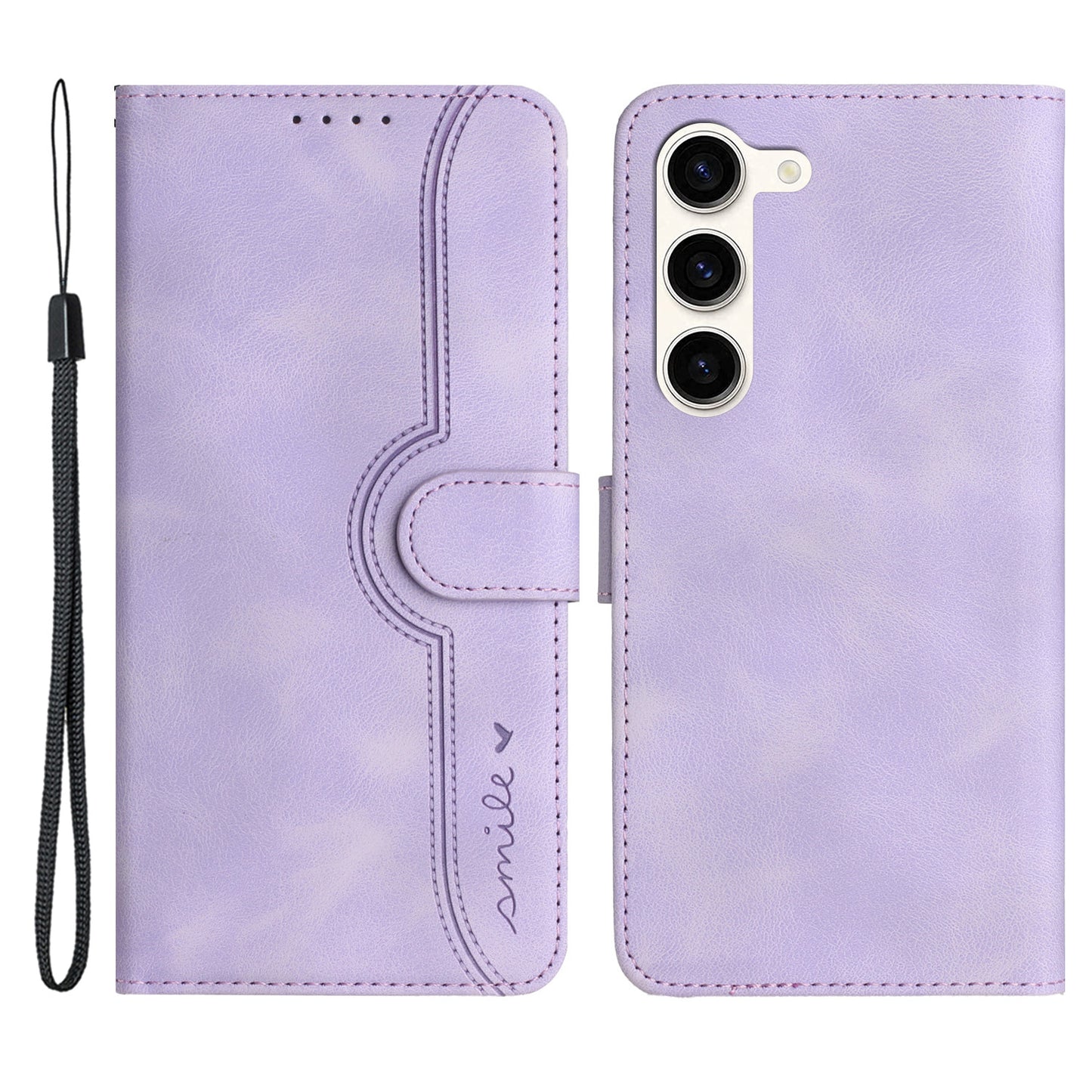 YX003 For Samsung Galaxy S23+ Wallet PU Leather Phone Stand Case Imprinted Pattern Cover
