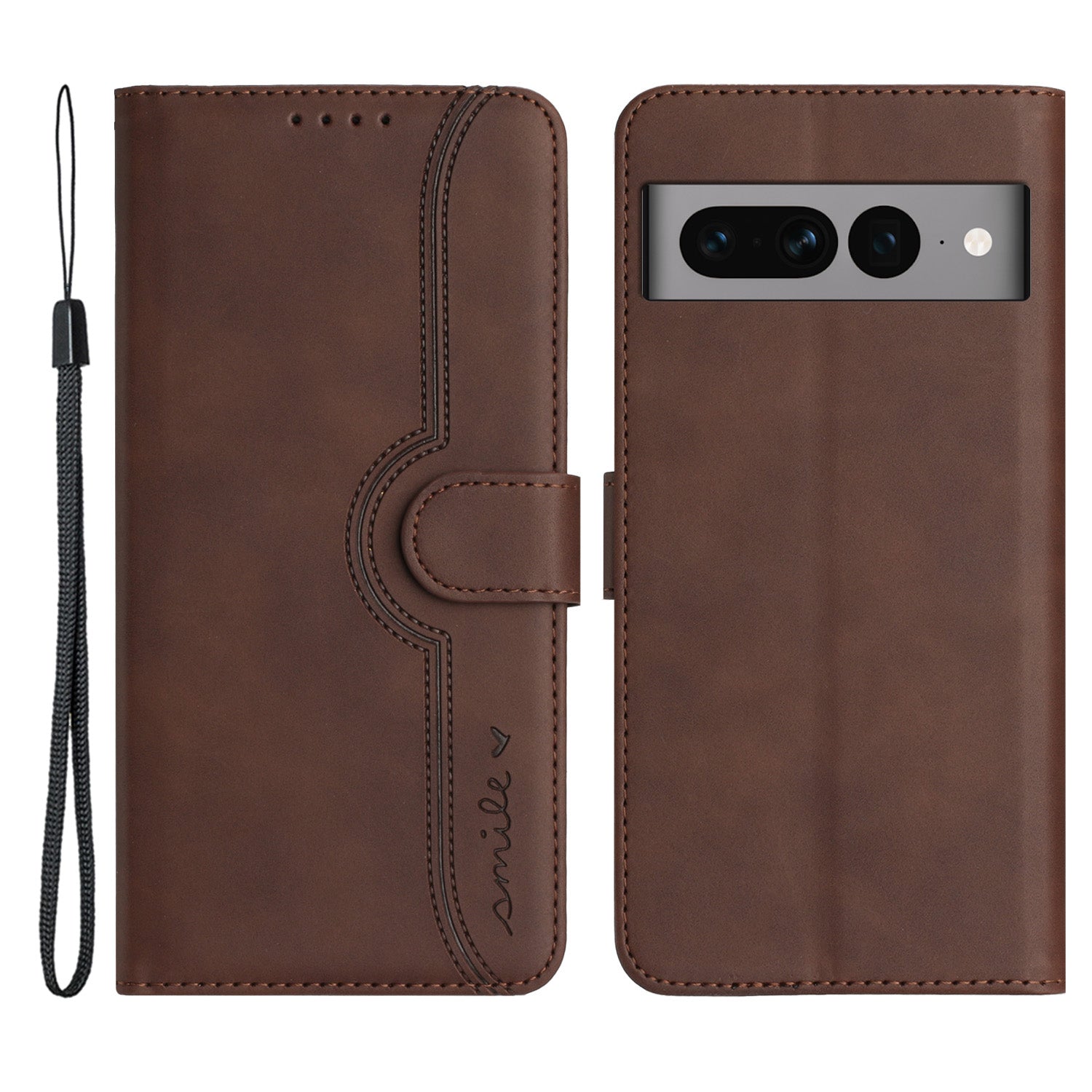 YX003 Phone Stand Case for Google Pixel 7 Pro 5G PU Leather Imprinted Pattern Wallet Cover