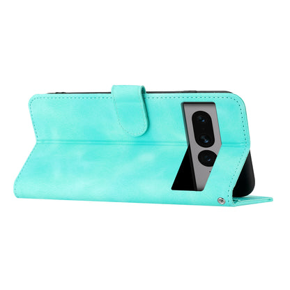 YX003 Phone Stand Case for Google Pixel 7 Pro 5G PU Leather Imprinted Pattern Wallet Cover
