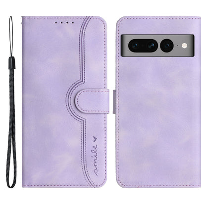 YX003 Phone Stand Case for Google Pixel 7 Pro 5G PU Leather Imprinted Pattern Wallet Cover