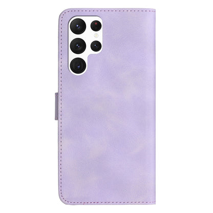 YX003 For Samsung Galaxy S23 Ultra PU Leather Cover Wallet Stand Imprinted Pattern Phone Case