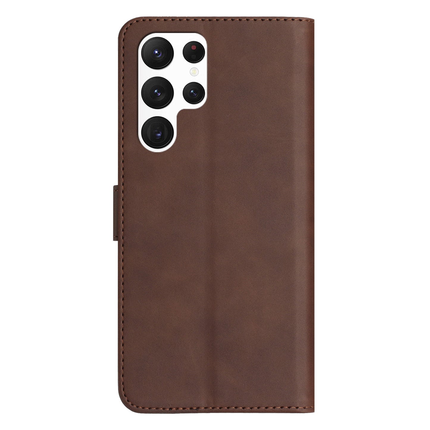 YX003 For Samsung Galaxy S23 Ultra PU Leather Cover Wallet Stand Imprinted Pattern Phone Case